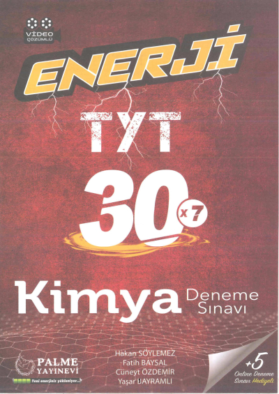 TYT Enerji Kimya 30 Deneme
