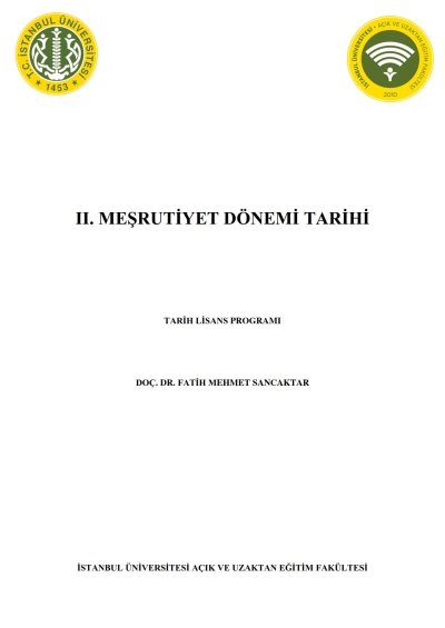 2. Meşrutiyet Dönemi Tarihi