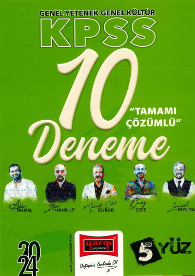 TAMAMI ÇÖZÜMLÜ 10 DENEME (5 YÜZ)