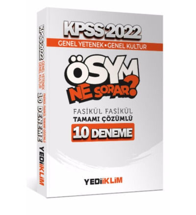 2022 KPSS GY-GK Ösym Ne Sorar Tamamı Çözümlü 10 Fasikül Deneme Fotokopi.SHOP - Öğrencilerin Marketi!