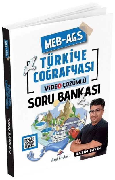 2026 MEB-AGS Türkiye Coğrafyası Soru Bankası Çözümlü Kazım Sayın Dizgi Kitap Yayınları