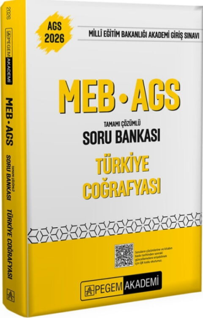 2026 MEB AGS Türkiye Coğrafyası Tamamı Çözümlü Soru Bankası Pegem Yayınları Fotokopi.SHOP - Öğrencilerin Marketi!