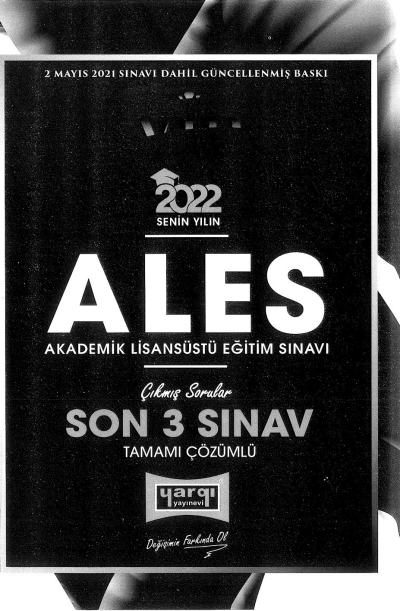 ALES ÇIKMIŞ SORULAR SON 3 SINAV TAMAMI ÇÖZÜMLÜ (2020-2021)