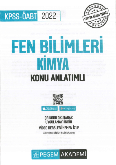FEN BİLİMLERİ KONU ANLATIMI KİMYA
