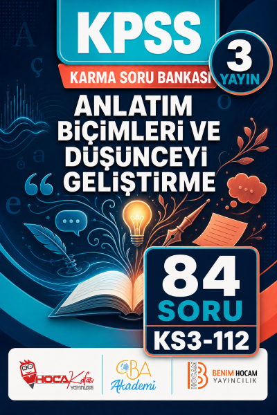 Anlatım Biçimleri ve Düşünceyi Geliştirme 3 Yayın 84 Soru (Benim Hocam - CBA - Hoca Kafası Yayınları)
