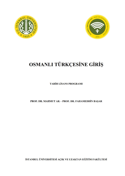 Osmanlı Türkçesine Giriş