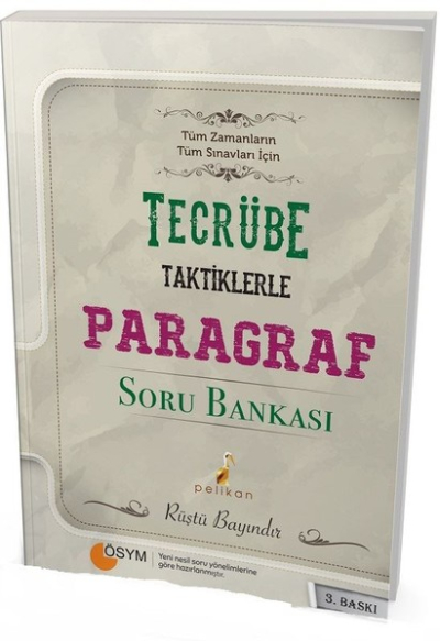 TECRÜBE TAKTİKLERLE PARAGRAF SORU BANKASI RÜŞTÜ BAYINDIR