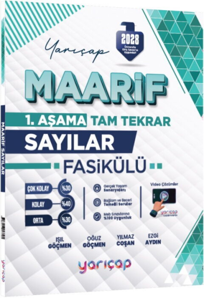 2028 TYT Sayılar Maarif Fasikülü 1. Aşama YarıÇap Yayınları