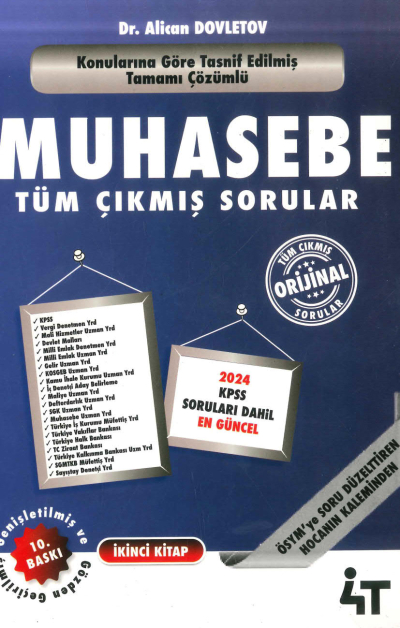 4T Yayınları Muhasebe Çıkmış Sorular 2. Kitap Alican Dovletov