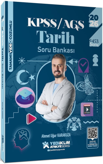 2026 KPSS Tarih Atölye Soru Bankası Çözümlü - Ahmet Uğur Karakuza Yediiklim Yayınları