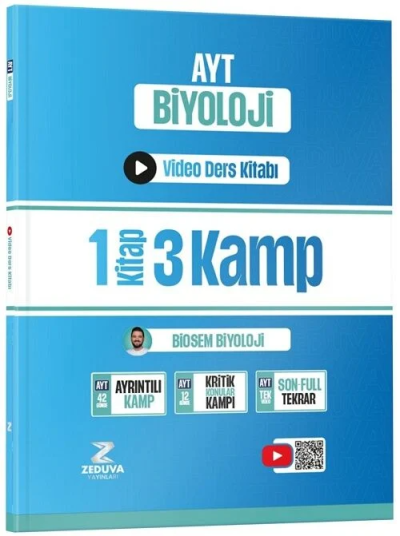 AYT Biosem Biyoloji Video Ders Kitabı - Semih Akpınar Zeduva Yayınları