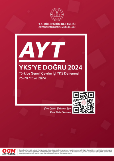 AYT YKS'ye Doğru 2024 Fotokopi.SHOP - Öğrencilerin Marketi!