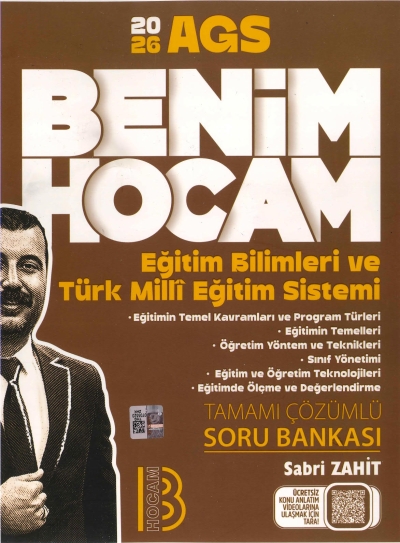 2026 Eğitim Bilimleri ve Türk Milli Eğitim Sistemi Tamamı Çözümlü Soru Bankası SABRİ HOCA Benim Hocam Yayınları
