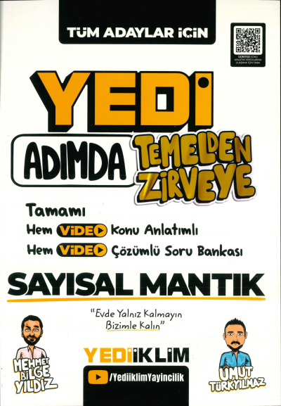 Yedi Adımda Temelden Zirveye Sayısal Mantık Video Konu Anlatımlı Video Çözümlü Soru Bankası Yediiklim Yayınları