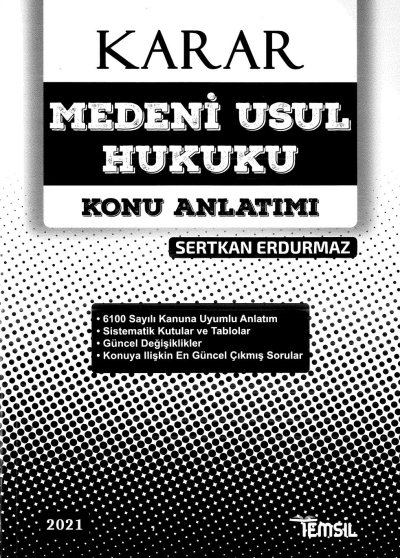 KARAR MEDENİ USUL HUKUKU KONU ANLATIMI
