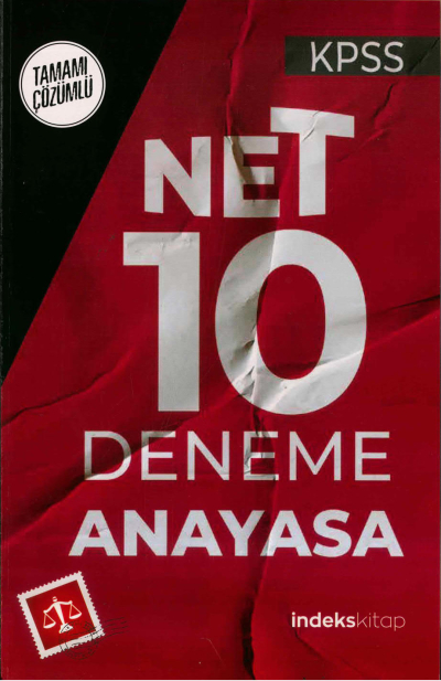 NET 10 ANAYASA TAMAMI ÇÖZÜMLÜ DENEME