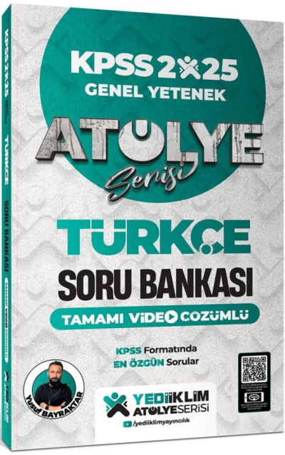 2025 KPSS Genel Yetenek Atölye Serisi Türkçe Tamamı Video Çözümlü Soru Bankası Yediiklim Yayınları Fotokopi.SHOP - Öğrencilerin Marketi!