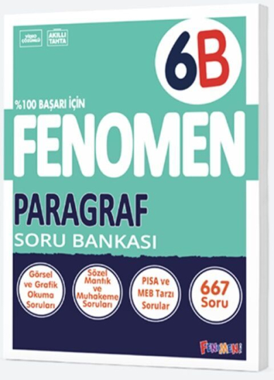 6. Sınıf Fenomen Paragraf Soru Bankası Fenomen Kitap