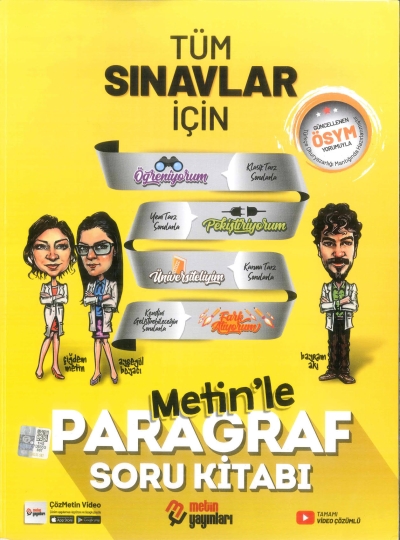 Tüm Sınavlar İçin Paragraf Soru Kitabı Metin Yayınları
