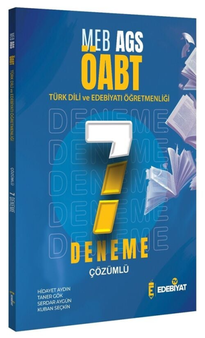2025 ÖABT MEB-AGS Türk Dili Edebiyatı Öğretmenliği 7 Deneme Çözümlü Edebiyat TV Yayınları