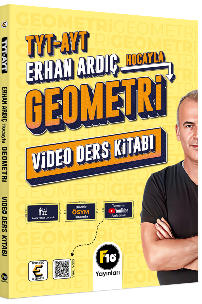Erhan Ardıç Hocayla TYT-AYT Geometri Video Ders Kitabı F10 Yayınları Fotokopi.SHOP - Öğrencilerin Marketi!