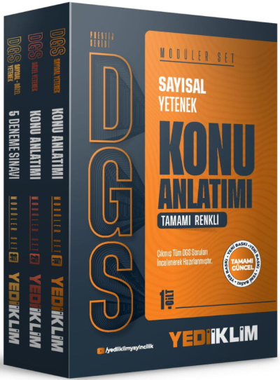 2027 DGS Prestij Konu Anlatımlı Modüler Set Yediiklim Yayınları