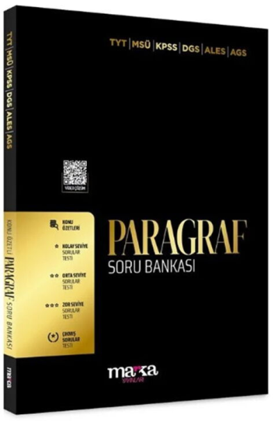 Paragraf Soru Bankası Tamamı Video Çözümlü Marka Yayınları