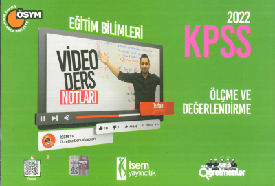 ÖLÇME VE DEĞERLENDİRME V. DERS NOTU