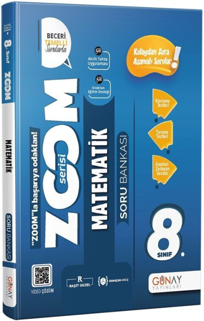 8.Sınıf LGS Yeni Zoom Matematik Soru Bankası Günay Yayınları Fotokopi.SHOP - Öğrencilerin Marketi!