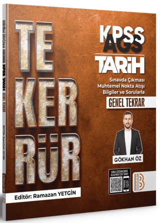 2026 KPSS AGS TEKERRÜR Tarih Genel Tekrar Benim Hocam Yayınları