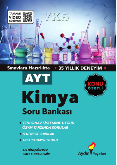 AYT Kimya Konu Özetli Soru Bankası Tamamı Video Çözümlü Aydın Yayınları