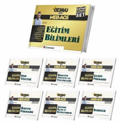 MEB-AGS Eğitim Bilimleri DEJAVU Konu Anlatımlı 6 lı Fasikül Set TKM Akademi
