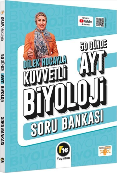 Dilek Hocayla 50 Günde AYT Biyoloji Soru Bankası F10 Yayınları