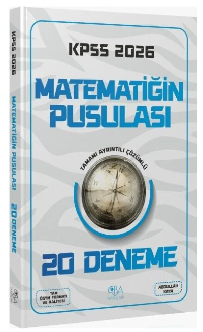 2026 KPSS Matematik Matematiğin Pusulası 20 Deneme CBA Yayınları