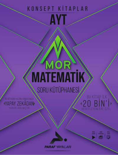 AYT Mor Matematik Soru Kütüphanesi Paraf Yayınları