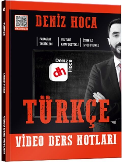 Deniz Hoca Tüm Sınavlar İçin Türkçe Video Ders Kitabı Kr Akademi Yayınları