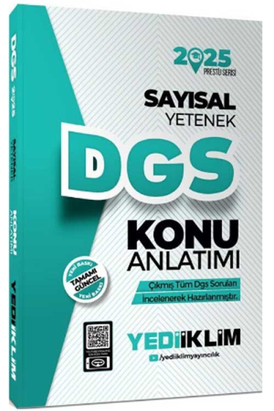 2025 DGS Sayısal Yetenek Konu Anlatımı Yediiklim Yayınları Fotokopi.SHOP - Öğrencilerin Marketi!