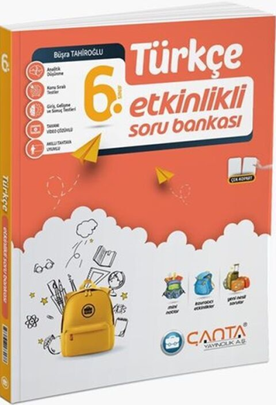 6. Sınıf Türkçe Etkinlikli Kazanım Soru Bankası Çanta Yayınları