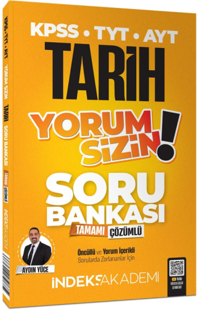 KPSS TYT AYT Tarih Yorum Sizin Soru Bankası Çözümlü İndeks Akademi Yayıncılık