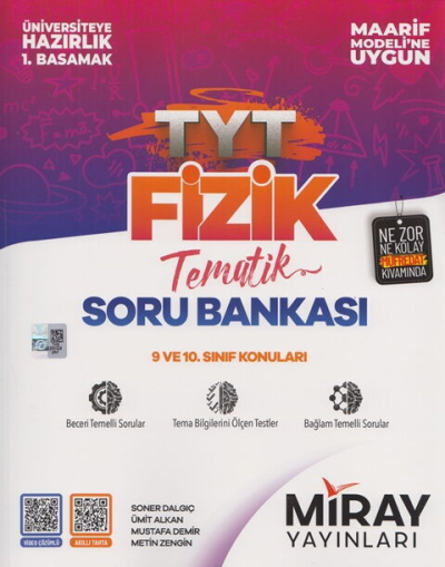 TYT Fizik Maarif Model Tematik Soru Bankası Miray Yayınları