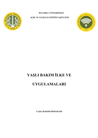 Yaşlı Bakım İlke ve Uygulamaları