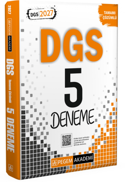 2027 DGS 5 Deneme Çözümlü Pegem Akademi Yayınları