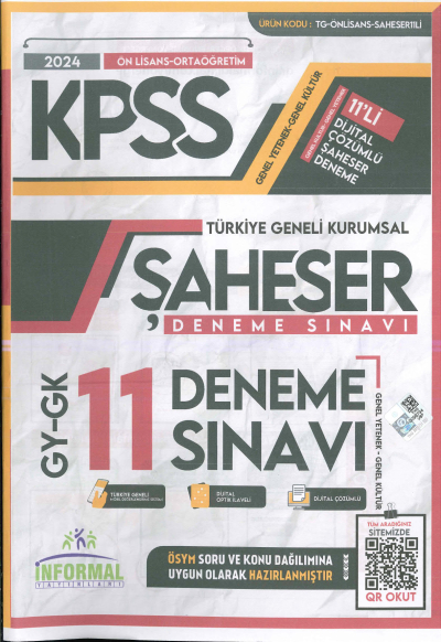ŞAHESER 11 DENEME SINAVI KARA KUTU