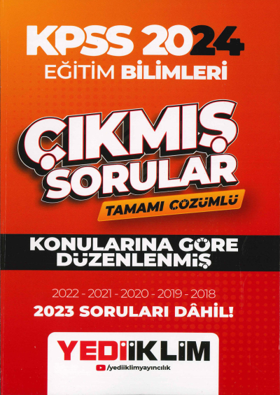 2018-2023 ÇIKMIŞ SORULAR TAMAMI ÇÖZÜMLÜ (KONULARINA GÖRE DÜZENLENMİŞ)