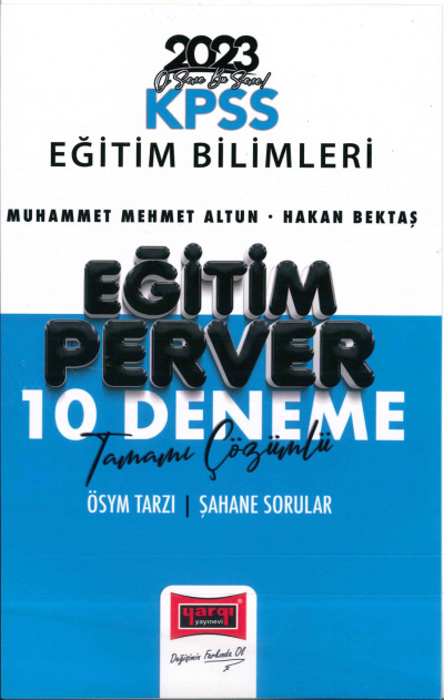 EĞİTİM PERVER 10 DENEME TAMAMI ÇÖZÜMLÜ Fotokopi.SHOP - Öğrencilerin Marketi!