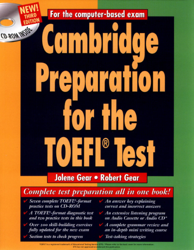 CAMBRIDGE PREPARATION FOR THE TOEFL TEST Fotokopi.SHOP - Öğrencilerin Marketi!