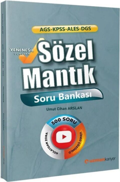 KPSS MEB AGS ALES DGS Sözel Mantık Soru Bankası Uzman Kariyer