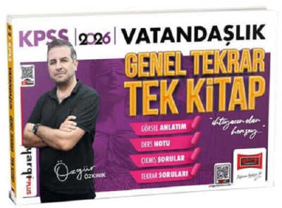 2026 KPSS Vatandaşlık Genel Tekrar Tek Kitap Özgür Özkınık Yargı Yayınları