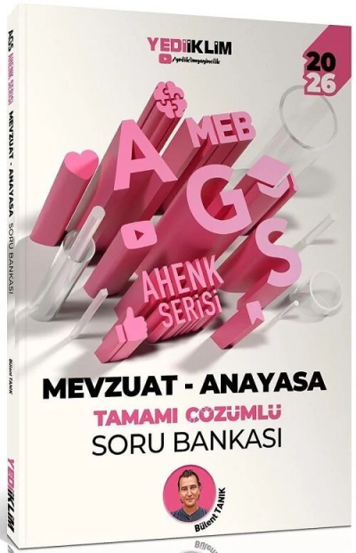 2026 MEB-AGS Mevzuat Anayasa Soru Bankası Çözümlü Ahenk Serisi Yediiklim Yayınları Fotokopi.SHOP - Öğrencilerin Marketi!