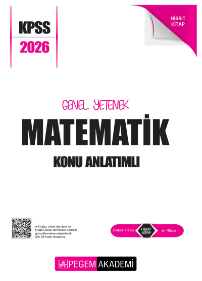 MATEMATİK 2026 KPSS Genel Yetenek Genel Kültür Lisans Konu Anlatımlı Modüler Set Pegem Yayınları Fotokopi.SHOP - Öğrencilerin Marketi!